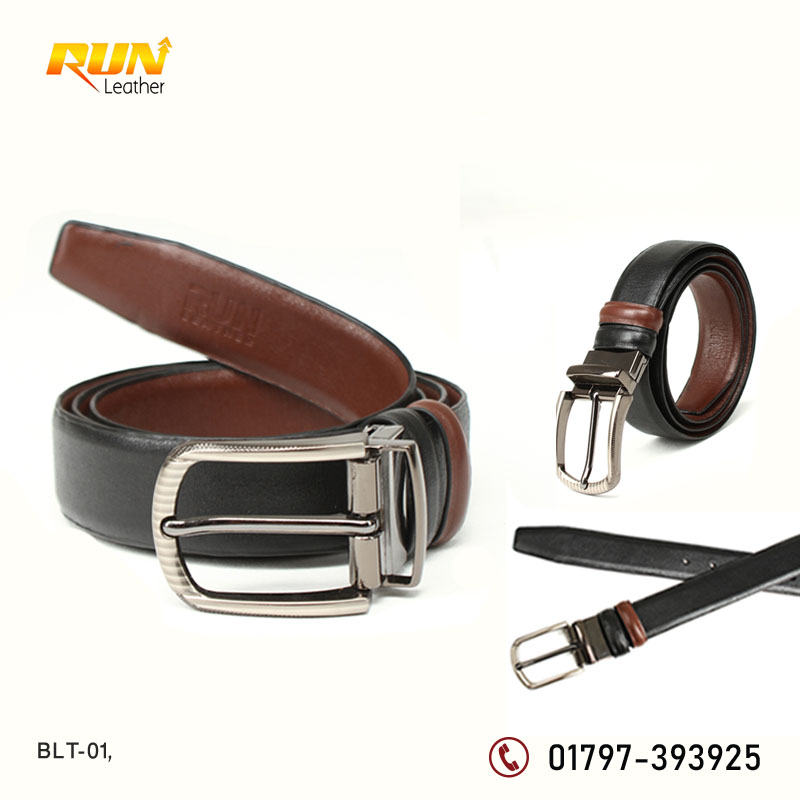 (2 in 1) 100% Genuin Leather   Mens Belt (Code BLT-01)