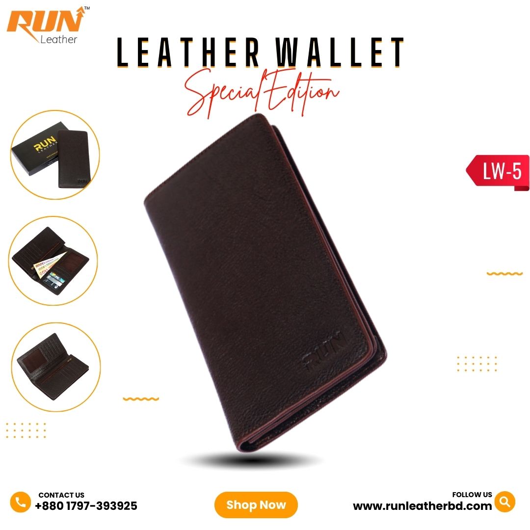 Premium Quality Original Leather Long Wallet (Code: LW-05)