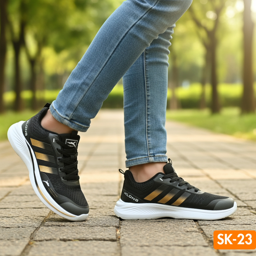 Multicolor Imported  Sneaker Shoes For Men Black SK-23